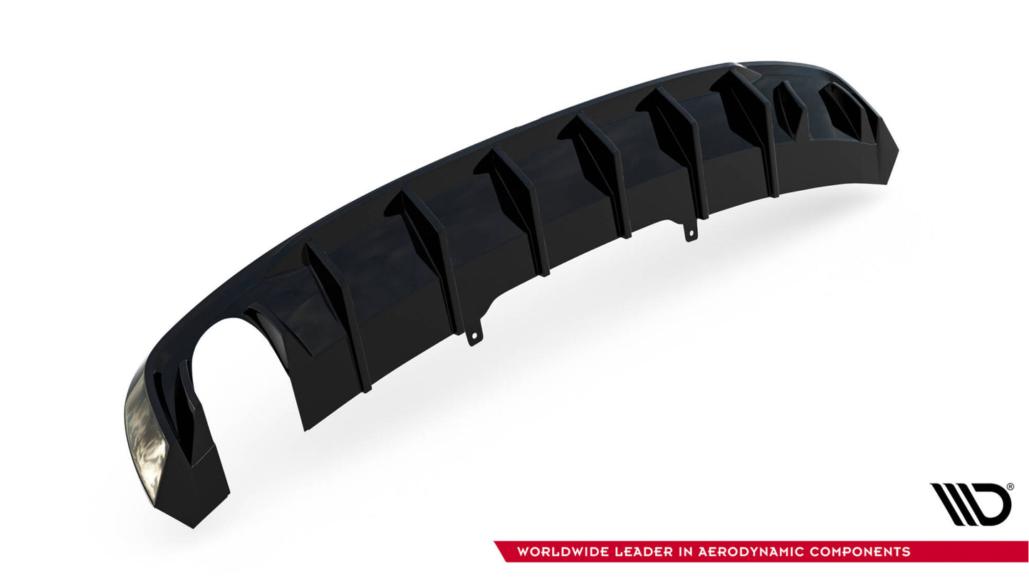 Rear valance audi a4 s-line b9 (version with single exhaust tips on one side)