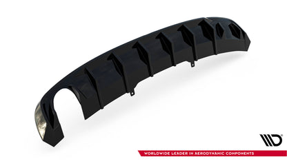 Rear valance audi a4 s-line b9 (version with single exhaust tips on one side)