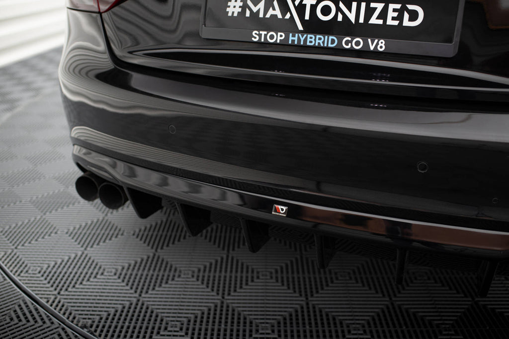 Bagerste Valance Audi A5 Coupe / Cabrio S-Line 8T (enkelt side dobbelt udstødningsversion)