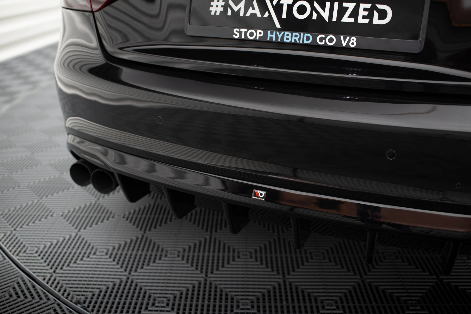 Bagerste Valance Audi A5 Coupe / Cabrio S-Line 8T (enkelt side dobbelt udstødningsversion)
