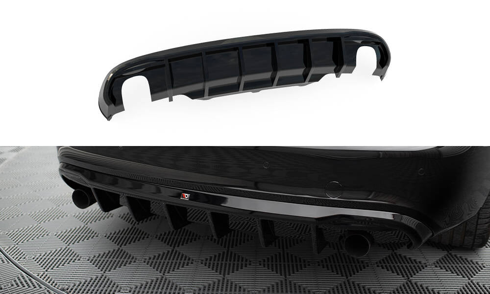 Real Valance Audi A5 Coupe / Cabrio S-Line 8T (version med enkelt udstødninger på begge sider)
