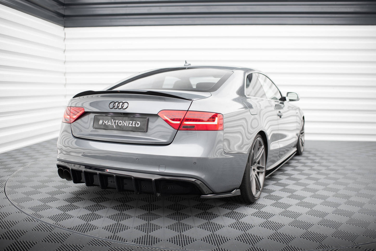 Rear valance audi a5 s-line coupe / sportback 8t facelift (single side dual exhaust version)