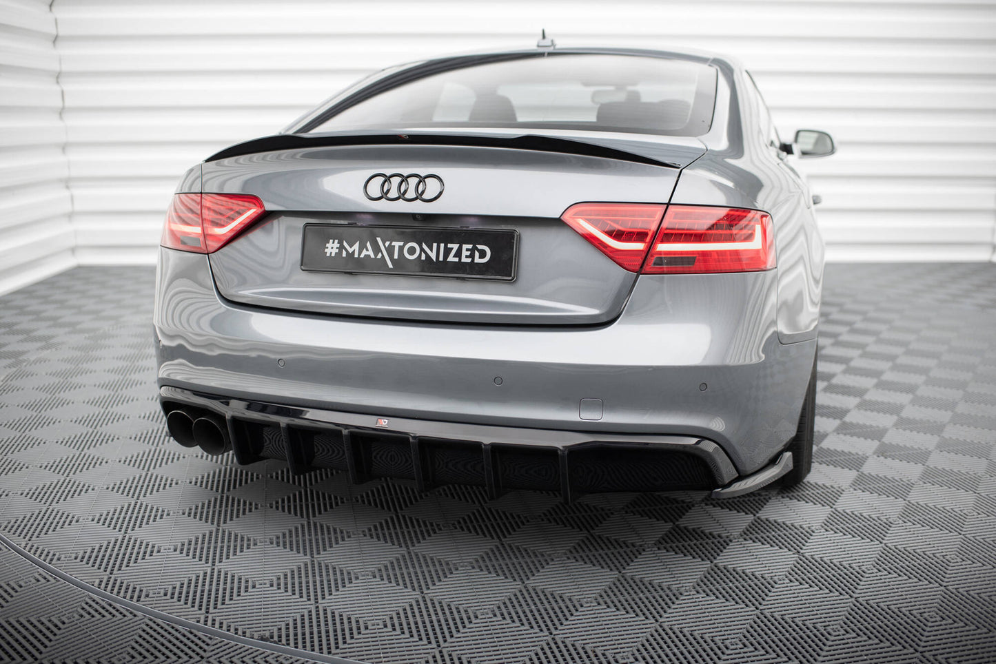 Rear valance audi a5 s-line coupe / sportback 8t facelift (single side dual exhaust version)