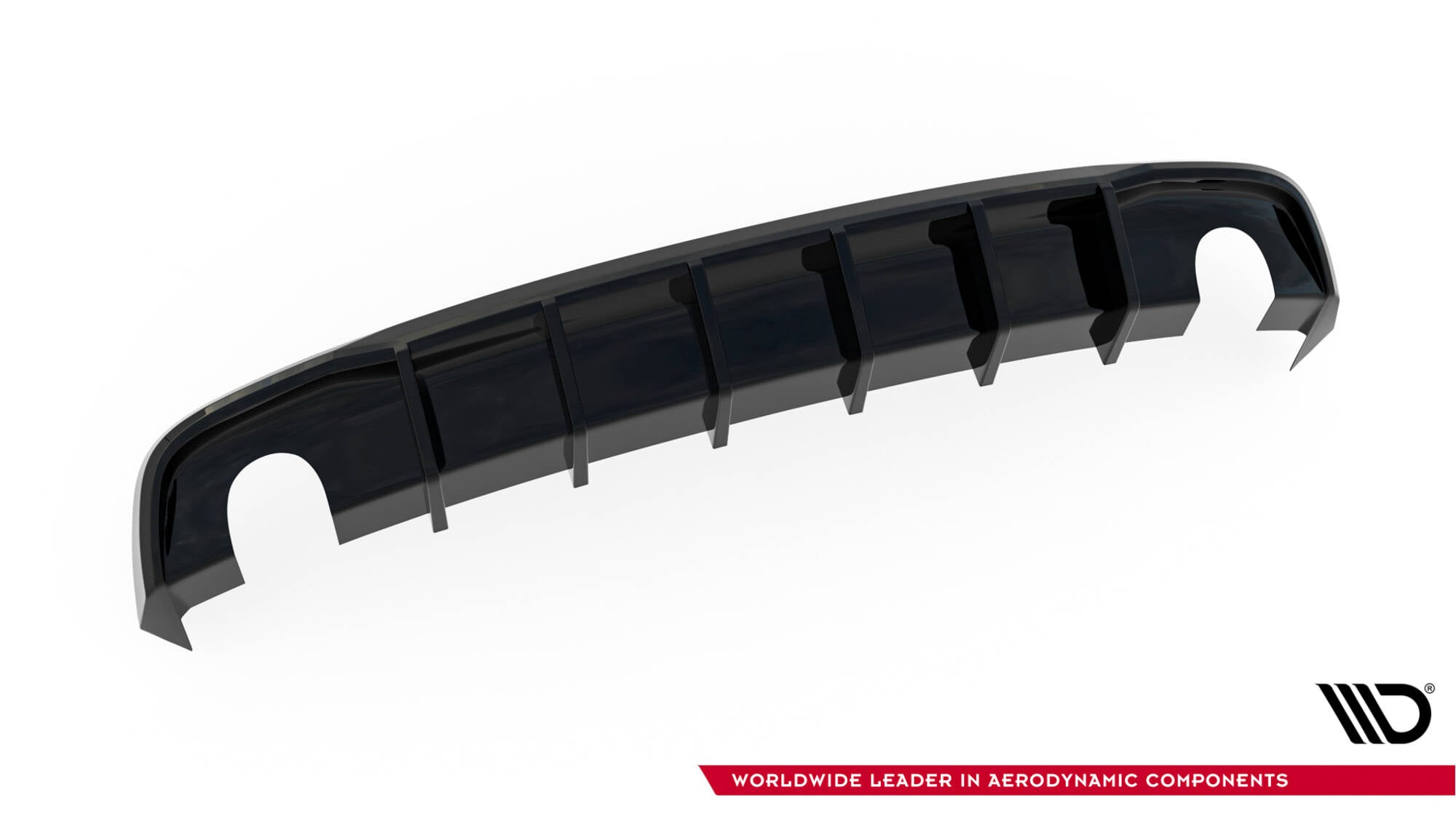 Bagerste Valance Audi A5 S-Line Coupe / Sportback 8t ansigtsløftning (version med enkelt udstødninger på begge sider)