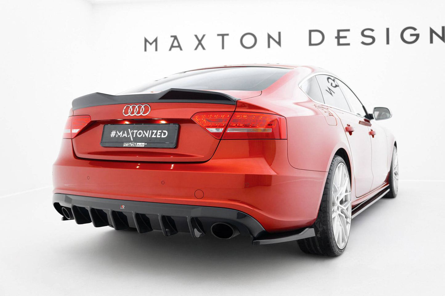 Rear valance audi a5 s-line sportback 8t (version with single exhaust tips on both sides)