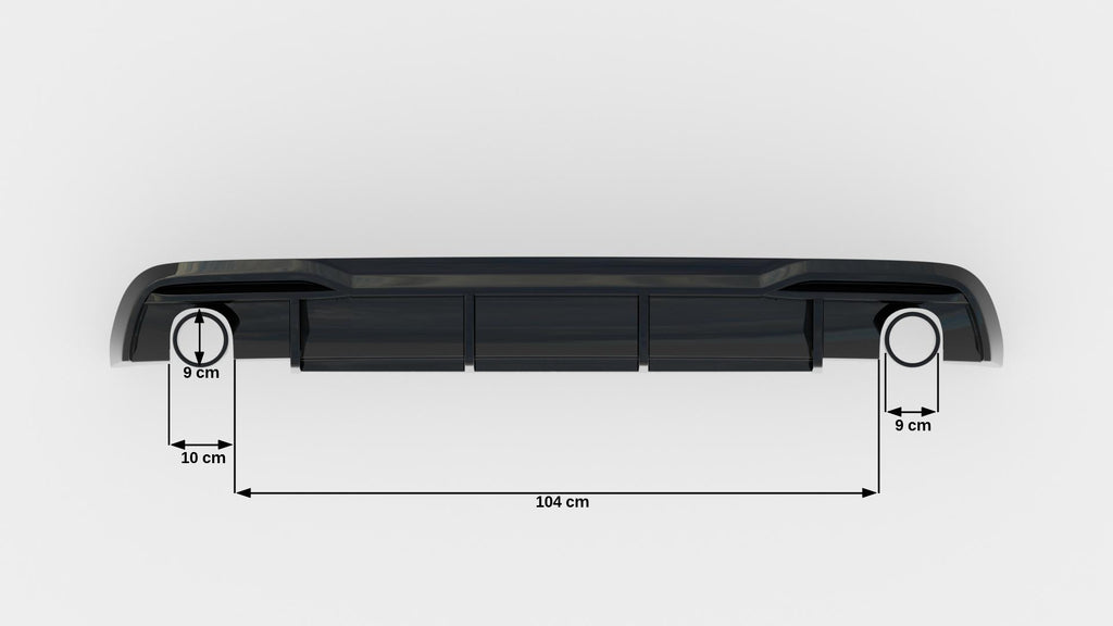 Rear valance audi a5 sportback 8t facelift (version with single exhausts on both sides)