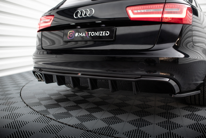 Rear valance audi a6 sedan / avant c7 (single side dual exhaust version)