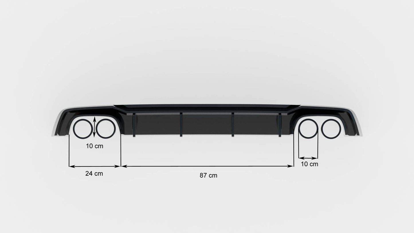 Rear valance audi s5 f5 coupe / sportback