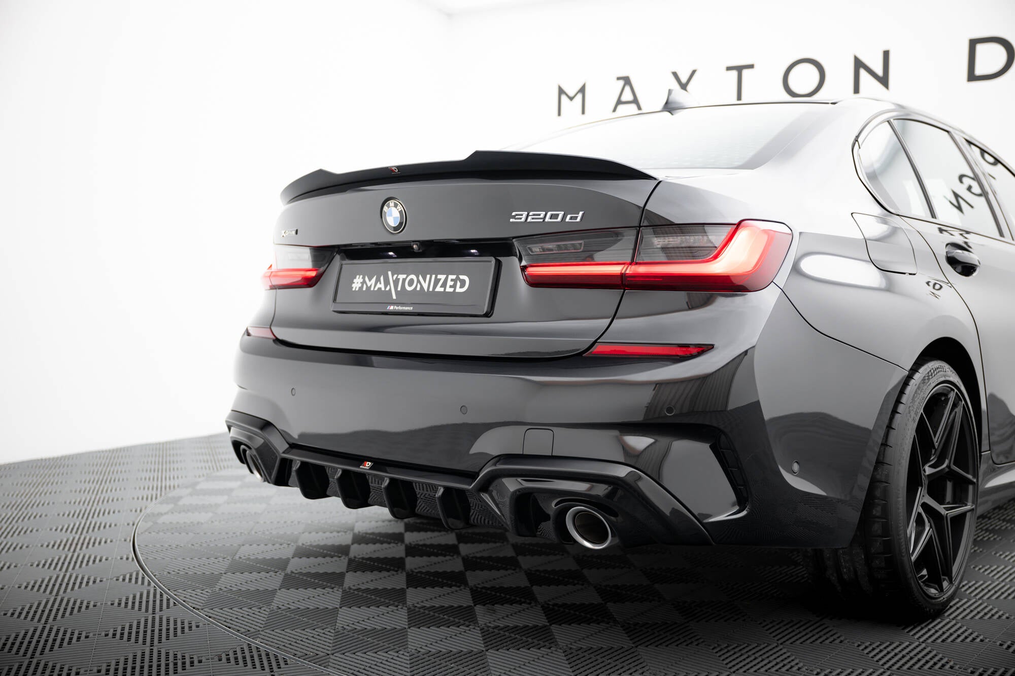 Bagerste Valance BMW 3 M-Pack G20 / G21 (passer til bil med trækstang)