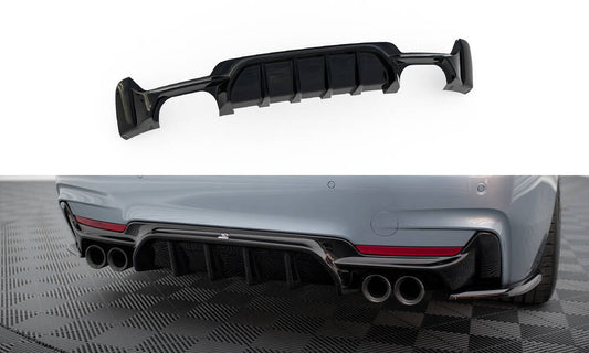 Rear valance bmw 4 coupe / gran coupe / cabrio m-pack f32 / f36 / f33 (version with dual exhausts on both sides)