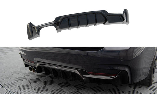 Rear valance bmw 4 coupe / gran coupe / cabrio m-pack f32 / f36 / f33 (version with exhaust on one side)