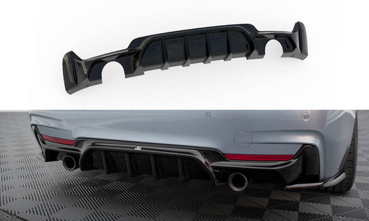 Rear valance bmw 4 coupe / gran coupe / cabrio m-pack f32 / f36 / f33 (version with single exhausts on both sides)