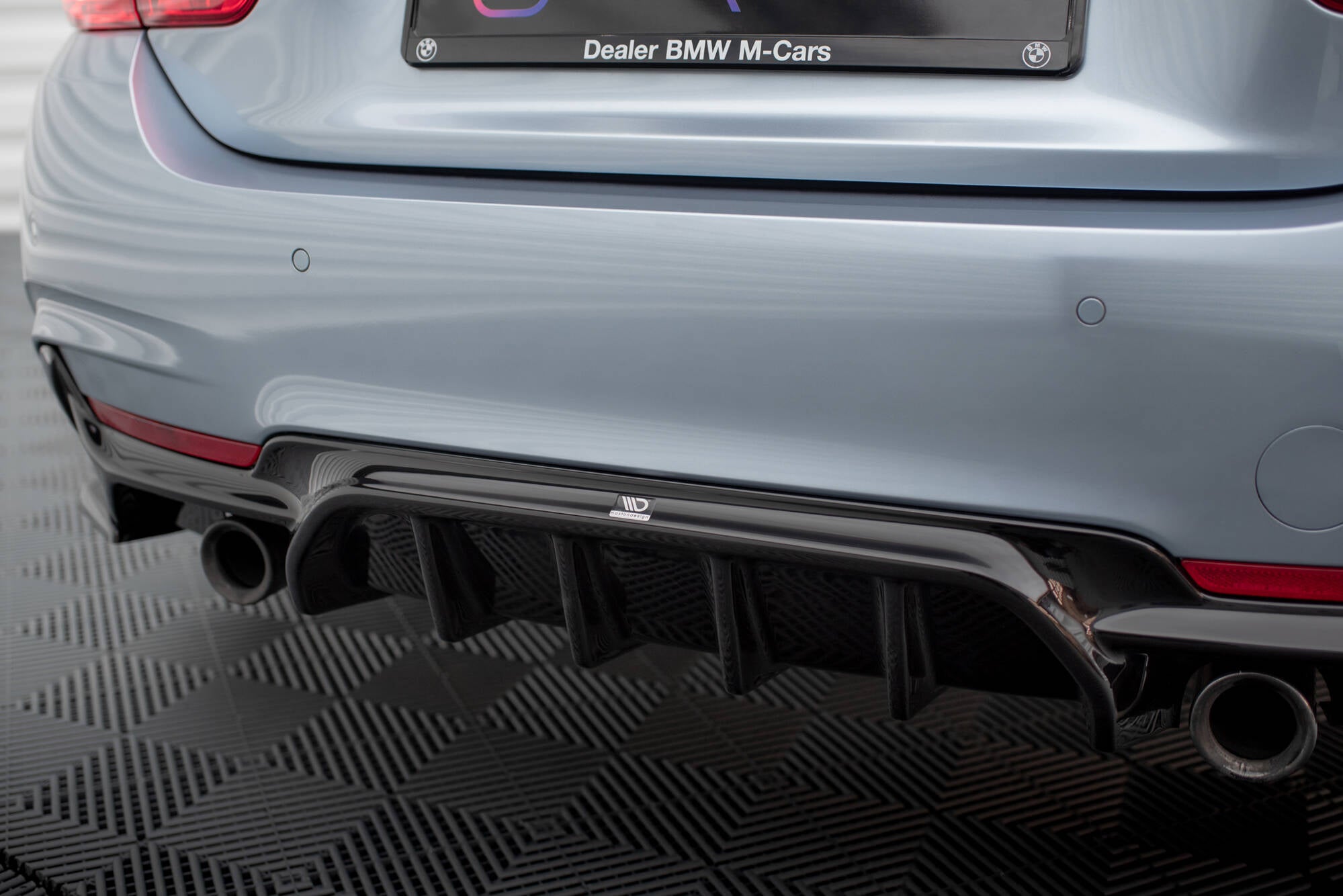 Rear valance bmw 4 coupe / gran coupe / cabrio m-pack f32 / f36 / f33 (version with single exhausts on both sides)