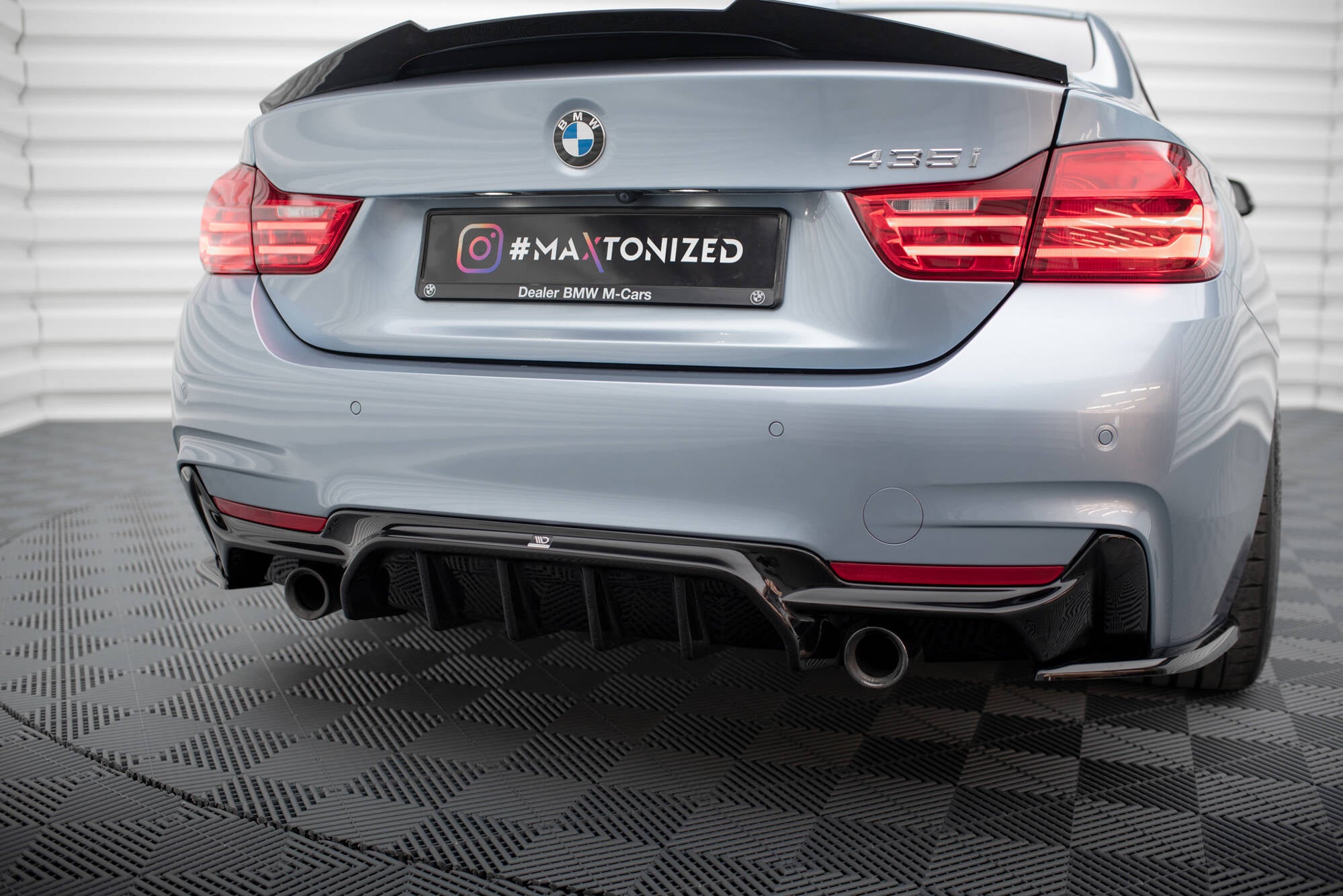Rear valance bmw 4 coupe / gran coupe / cabrio m-pack f32 / f36 / f33 (version with single exhausts on both sides)