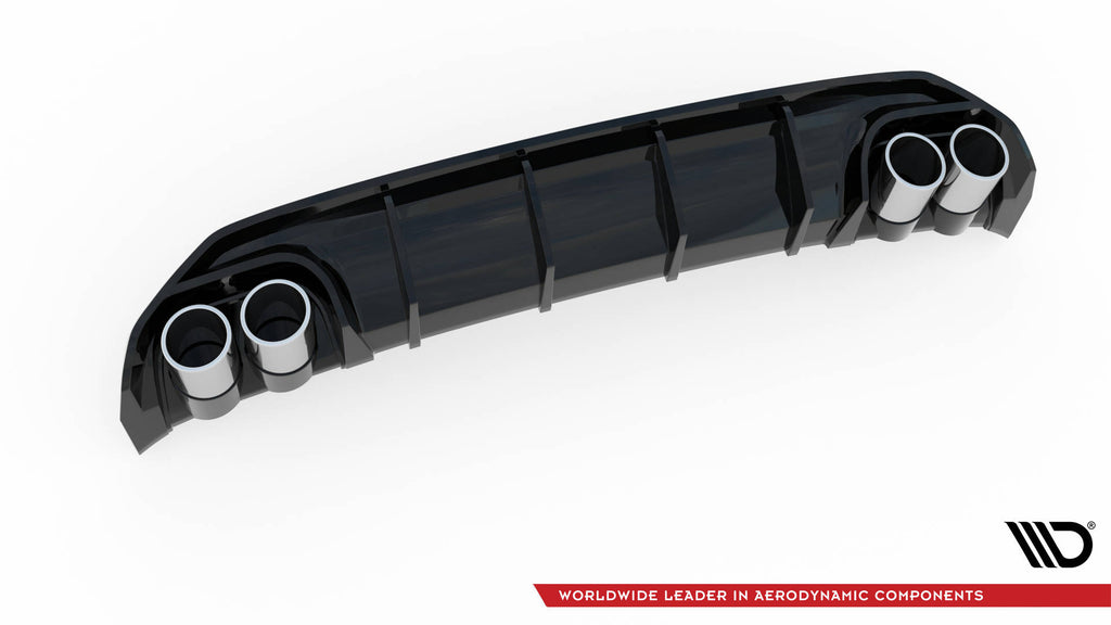 Rear valance + exhaust ends imitation audi a3 s-line sportback 8y