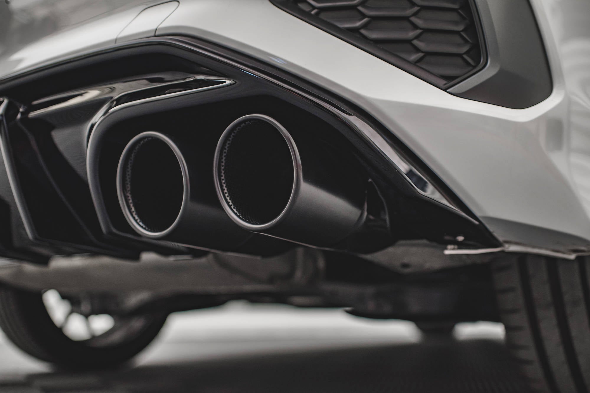 Rear valance + exhaust ends imitation audi a3 s-line sportback 8y