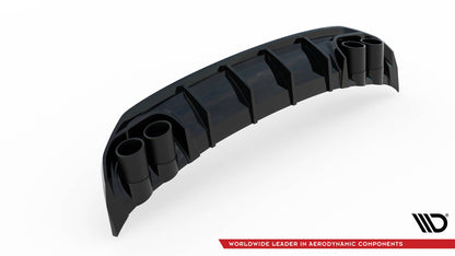 Rear valance + exhaust ends imitation audi a3 s-line sportback 8y