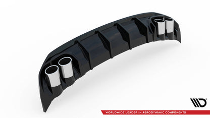 Rear valance + exhaust ends imitation audi a3 s-line sportback 8y