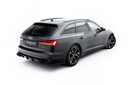 Rear valance + exhaust ends imitation audi a6 sedan / avant c8 / c8 facelift