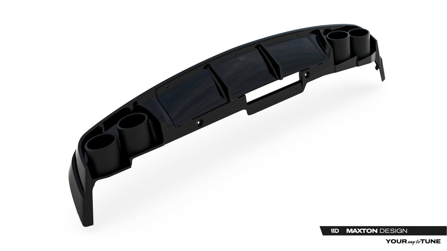 Rear valance + exhaust ends imitation audi a6 sedan / avant c8 / c8 facelift