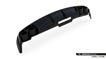 Rear valance + exhaust ends imitation audi a6 sedan / avant c8 / c8 facelift