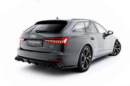 Rear valance + exhaust ends imitation audi a6 sedan / avant c8 / c8 facelift