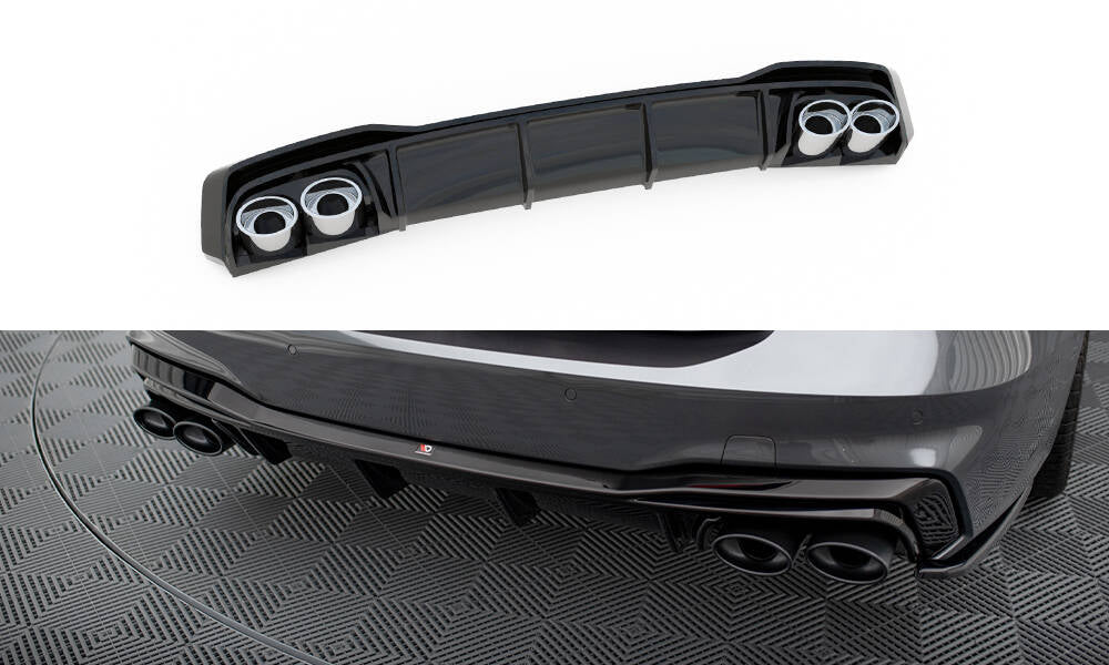 Bagerste valance + udstødningsender Imitation Audi A7 S-Line C8 / S7 C8 / C8 Facelift / S7 Facacrift