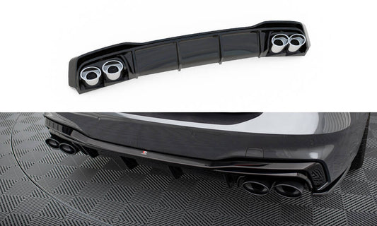 REAR VALANCE + EXHAUST ENDS IMITATION AUDI A7 S-LINE C8 / S7 C8 / C8 FACELIFT / S7 FACACRIFT