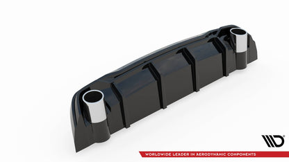 Rear valance + exhaust ends imitation peugeot 308 gt mk2 facelift