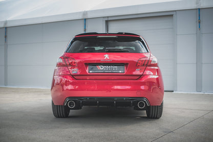 Rear valance + exhaust ends imitation peugeot 308 gt mk2 facelift
