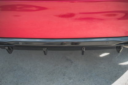 Rear valance + exhaust ends imitation peugeot 308 gt mk2 facelift