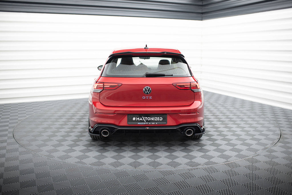 Rear valance + exhaust ends imitation volkswagen golf gte / r-line mk8 / mk8 facelift