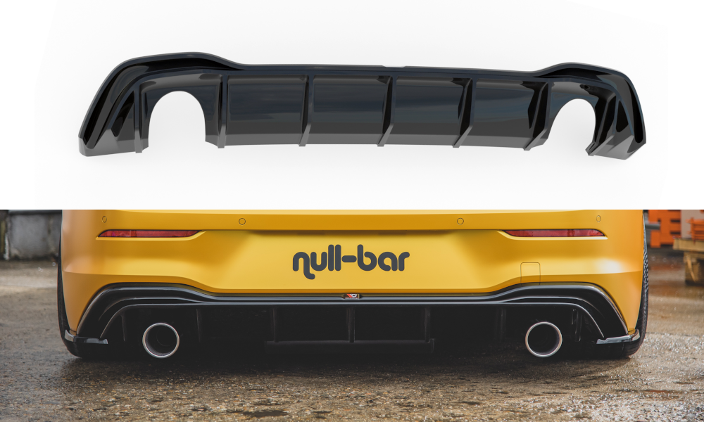 Rear valance (gti look) with exhaust volkswagen golf mk8