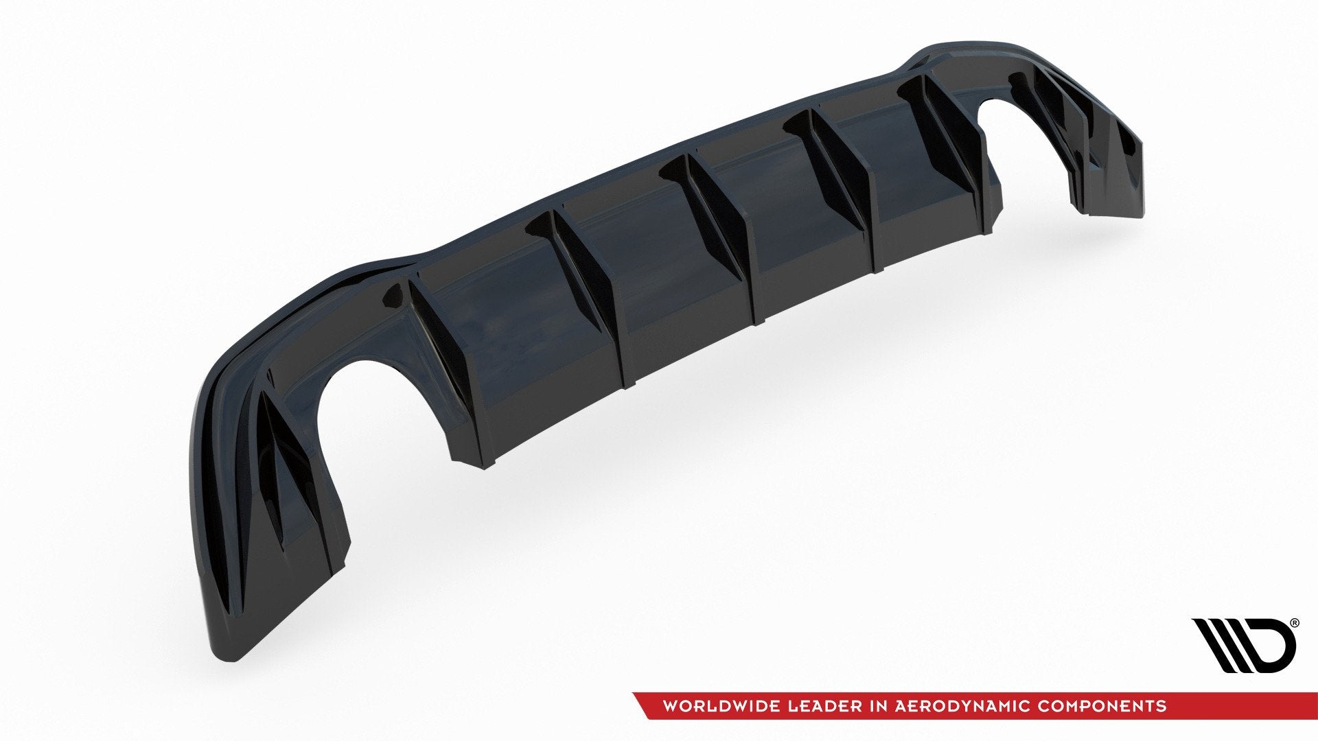 Rear valance (gti look) with exhaust volkswagen golf mk8