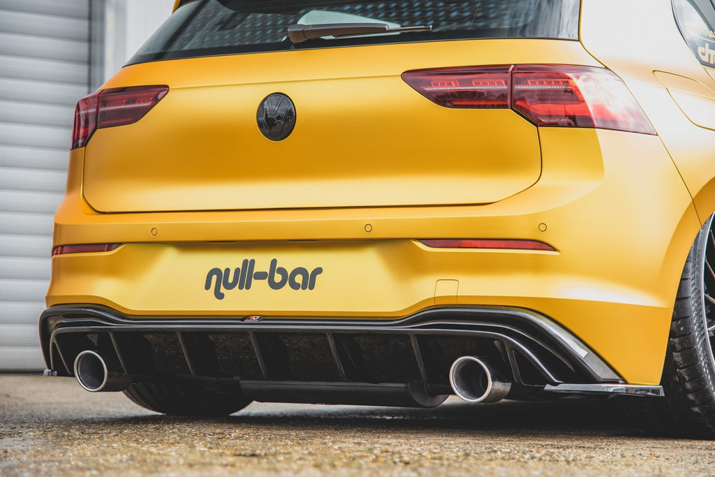 Rear valance (gti look) with exhaust volkswagen golf mk8