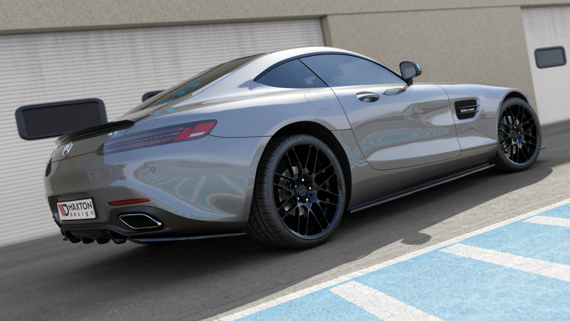 Rear valance mercedes-amg gt / gt s c190 facelift