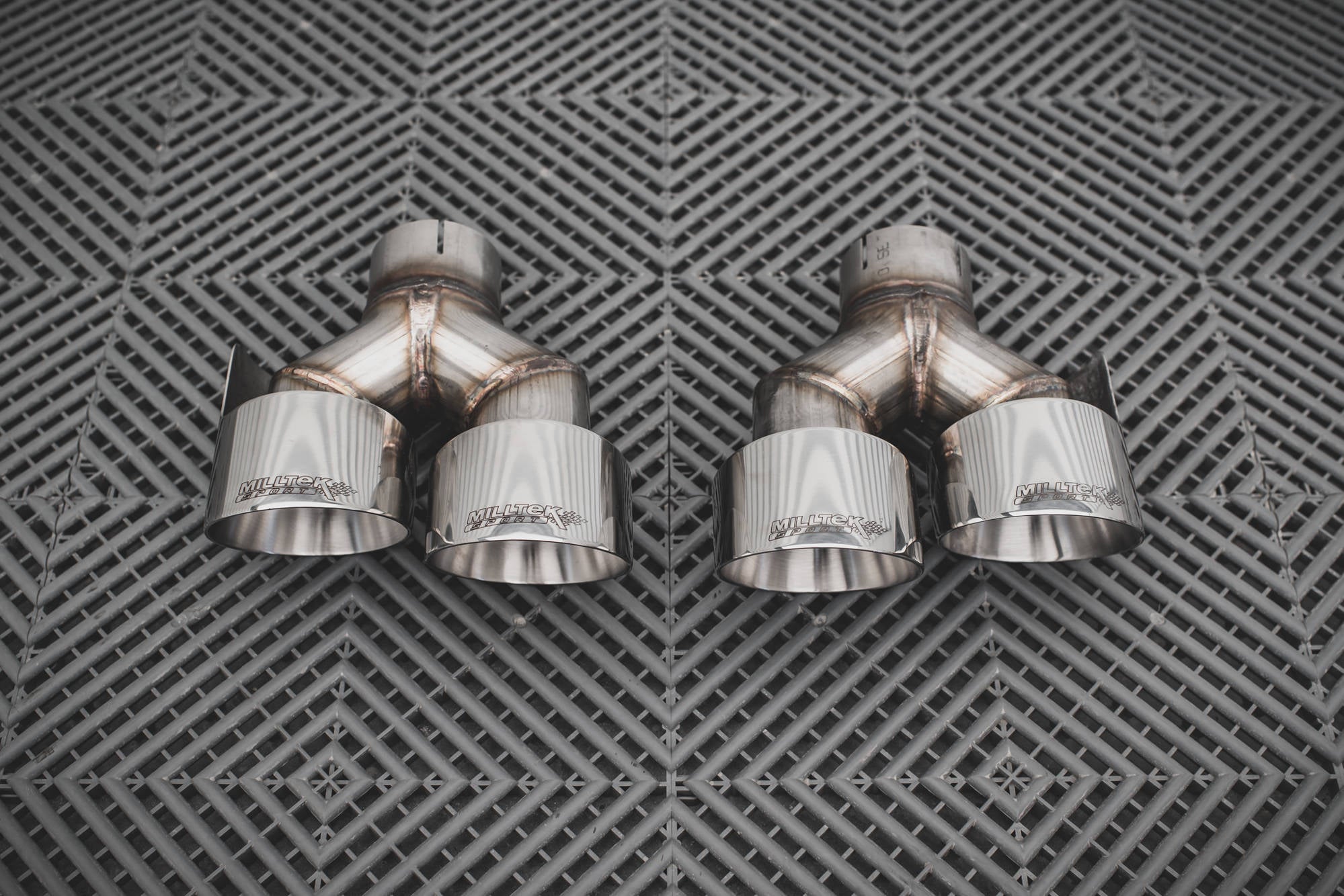 Rear valance + milltek sport exhaust audi rs3 sportback 8v facelift