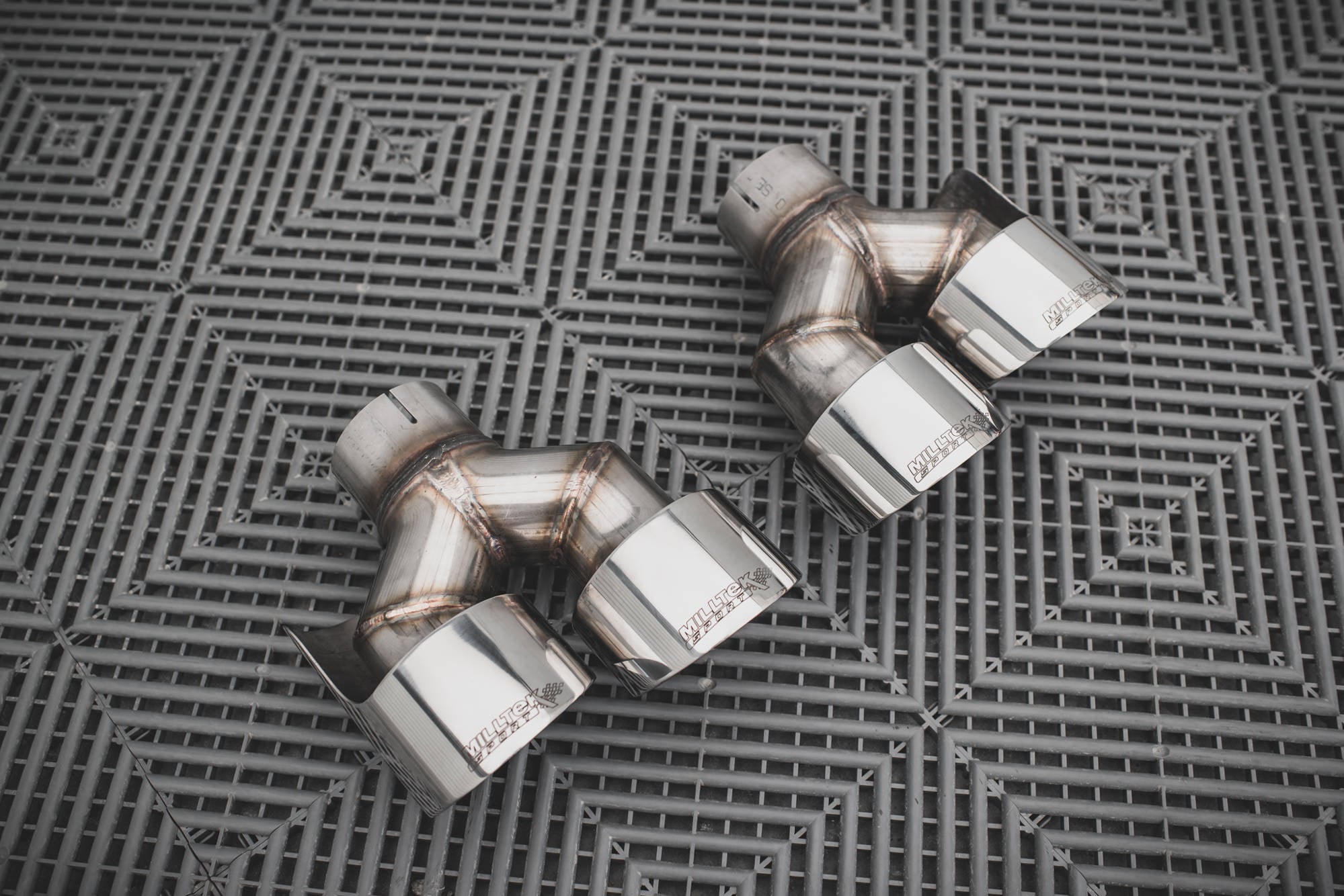 Rear valance + milltek sport exhaust audi rs3 sportback 8v facelift