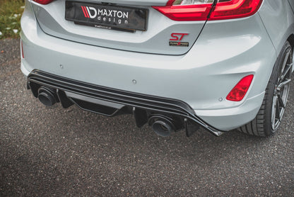 Rear valance + miltek sport exhaust ford fiesta st mk8