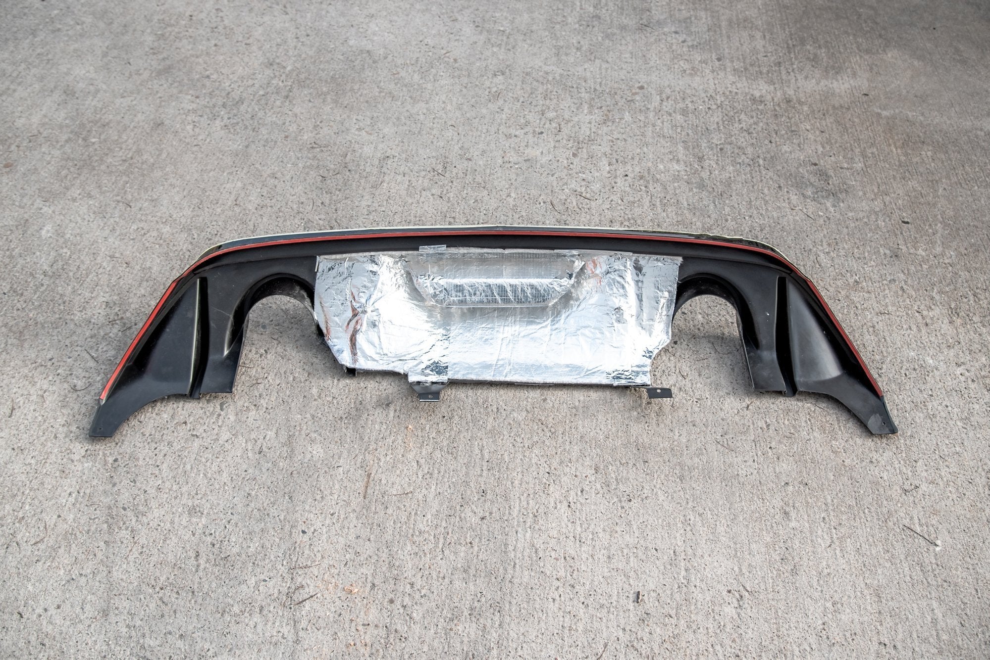 Rear valance + miltek sport exhaust ford fiesta st mk8 + gpf system