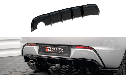 Rear valance opel astra gtc opc-line j (version with single exhaust on one side)