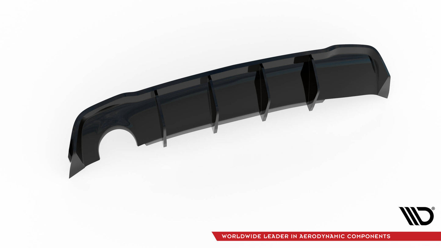 Rear valance opel astra gtc opc-line j (version with single exhaust on one side)