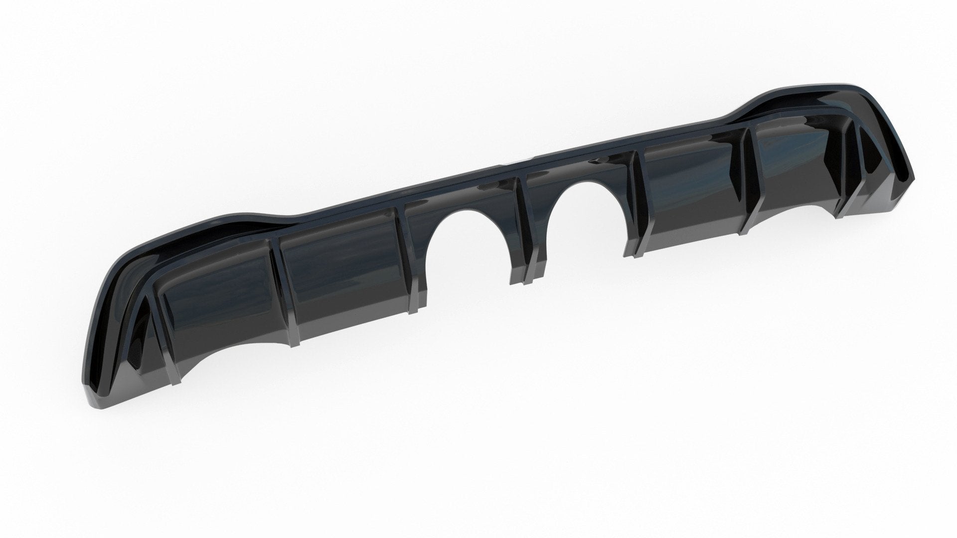 Rear valance (r32 look) with exhaust volkswagen golf mk8