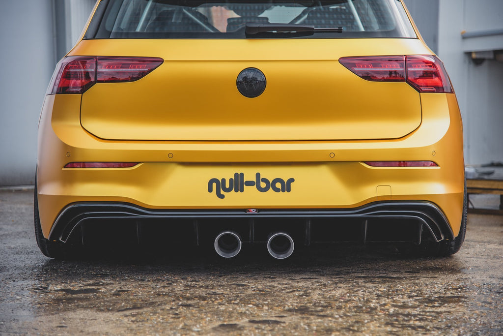 Rear valance (r32 look) with exhaust volkswagen golf mk8