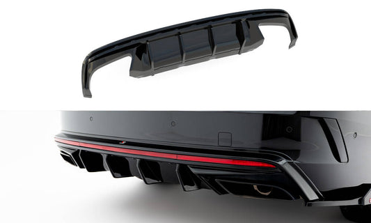 Rear valance skoda octavia rs liftback / combi mk4 facelift