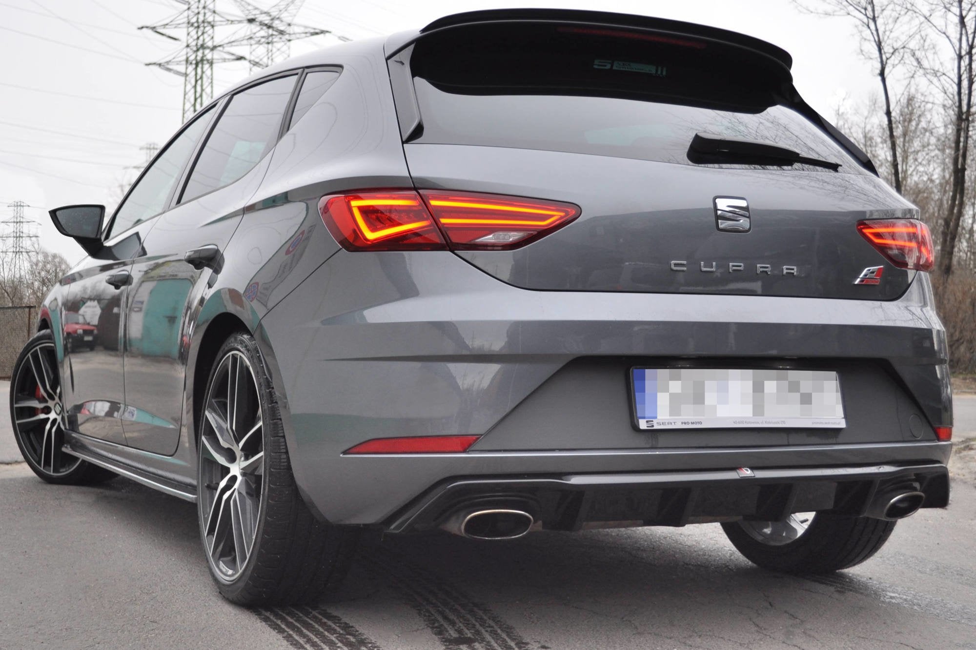 Rear valance v.1 seat leon cupra mk3 fl hatchback