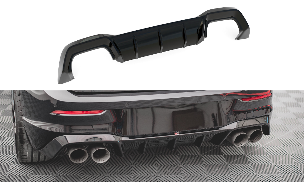Rear valance v.1 volkswagen golf r mk8