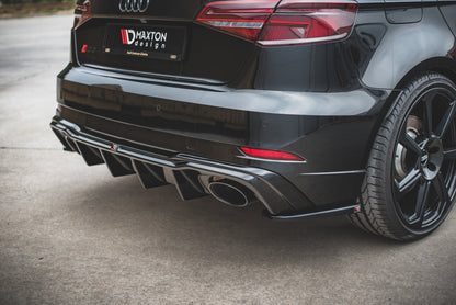 Rear valance v.2 audi rs3 8v sportback facelift