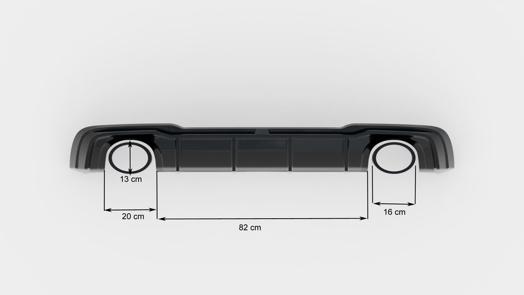 Bagerste valance v.2 Audi RS3 8V Sportback ansigtsløftning