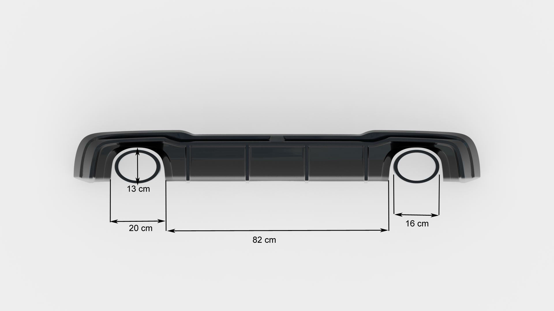 Bagerste valance v.2 Audi RS3 8V Sportback ansigtsløftning